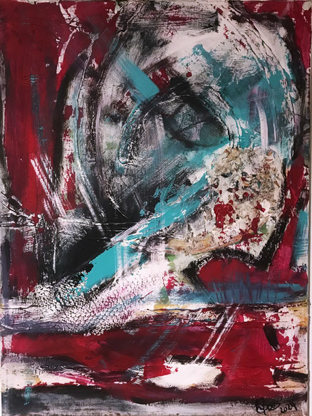 "ohne Titel" , mixed media , 60x80 cm , B376