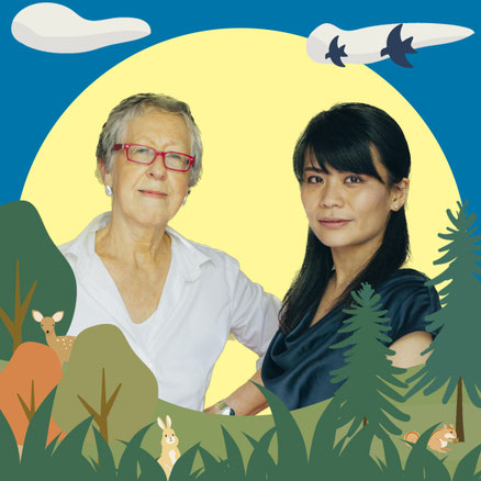 Angelika Laule-Dimmling und Eri Mantani