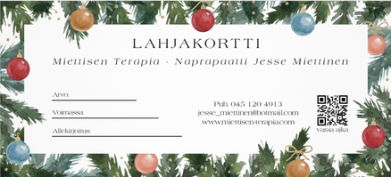 Naprapaatti Lahjakortti Kotka