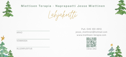Naprapaatti Lahjakortti Kotka