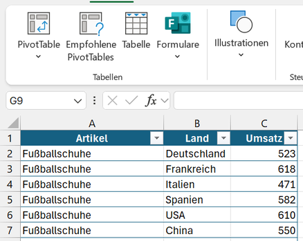 Python mit Excel