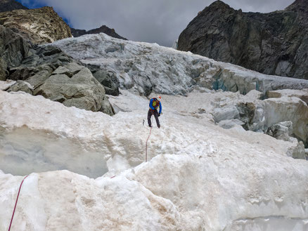 Torinohütte, Refugio Torino, Monte Bianco, Entrèves, Aiguille du Rochefort, Dome du Rochefort, Pointe Young, Pointe Marguerite, Pointe Hélène, Pointe Croz, Pointe Walker, Pointe Whymper, Grandes Jorasses, Überschreitung, Bivacco Ettore Canzio, Rif