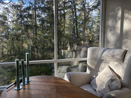 Der Wintergarten in unserem Haus.