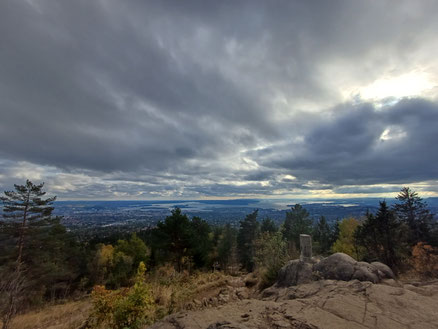Aussicht von unserer letzten Wanderung auf den Vettakollen.