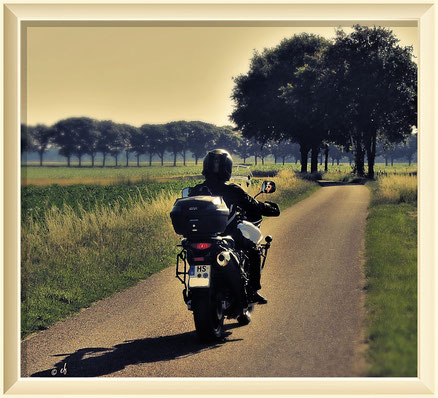 Mit dem Motorrad unterwegs