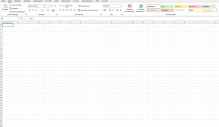 Excel Tabelle- sehr wichtig für Buchhaltung.