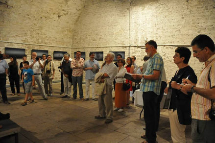 Vernissage - Pendant le discours d'inauguration - Photographie : Ville de Tournus