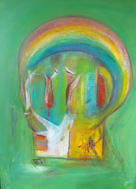 Arc-en-ciel 60x80