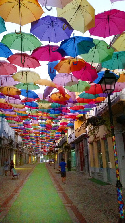 Agueda, Umbrella Sky Project, Portugal, Nordportugal