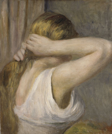 Joven con brazos levantados 1895. Óleo sobre lienzo.46x38cm.Bremen,Kunsthalle Bremen-der Kunstverein in Bremen.