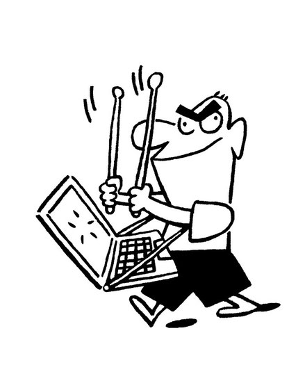 Cartoon zum Thema Computer