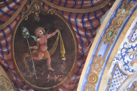 Sant'Andria di Bozio (Cortenais)-Eglise Saint-André-pendentif de la coupole (Pietro Sicuri actif 1863-1906)