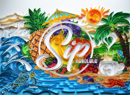 quilled, quilling, art, paper art, pineapple, strawberry, kiwi, quilling paper art, heart quilling art, quilling paper heart, Hawaii, quilling fruits, quilling wall art, paper, artwork, квиллинг, Larissa Zasadna, Лариса Засадная, Квиллинг бумага