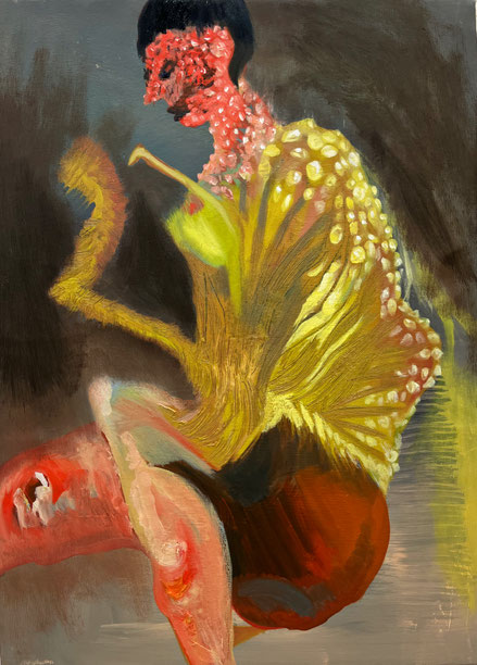 o.T., 2025, Öl auf Leinwand, 56 x 41.5 cm