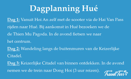 Dagplanning Hué 