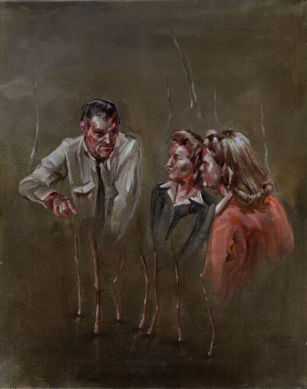 o.T.'Wurzeln', 50 x 40 cm, oil on linen, 2015