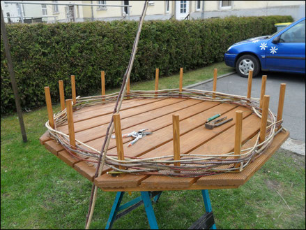 Storchennest bauen