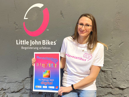 Klaudia Klajnszmit, Social-Media-Managerin bei Little John Bikes und Projektkoordinatorin der Aktion "I love Cottbus"