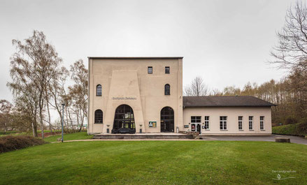 Treibe- und Maschinenhaus der Zeche Steinkohlenwerk Karl Marx Schacht IV in Zwickau im Zwickauer Steinkohlenrevier