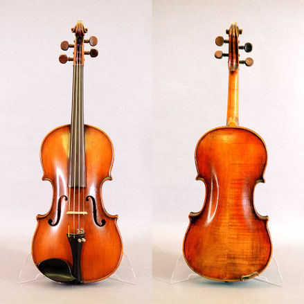 Violon français ancien de l'atelier Jérôme Thibouville-Lamy Mirecourt XIXème siècle avec étiquette d'origine et montage professionnel réalisé par un luthier.