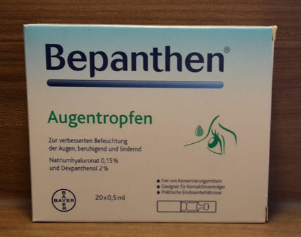 Bepanthen Augentropfen, Augentropfen Test, Trockene Augen (2)