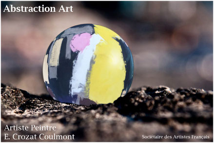 Peinture d'Art Abstrait, Artiste Peintre Crozat Coulmont, Abstraction Matiériste Contemporaine, Peintres français