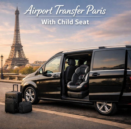 Airport Transfer Paris with Child Seat 