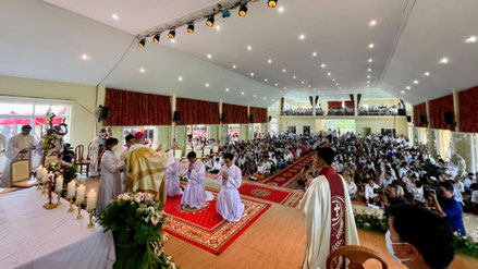 Ordination de 3 diacres en vue du sacerdoce, Phnom Penh le 10/09/2022.