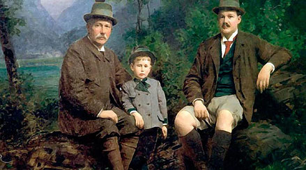  Moritz Faber jun. mit Enkel Theodor und Sohn Karl