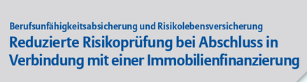 Allianz BU Sonderaktion reduzierte Gesundheitsfragen Immobilienfinanzierung