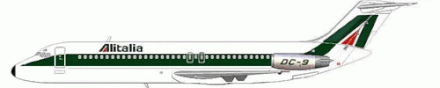 Alitalia DC-9-32/Courtesy: MD-80.com