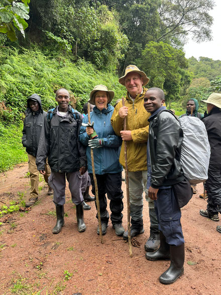 Elke und Rainer Rogge in Uganda