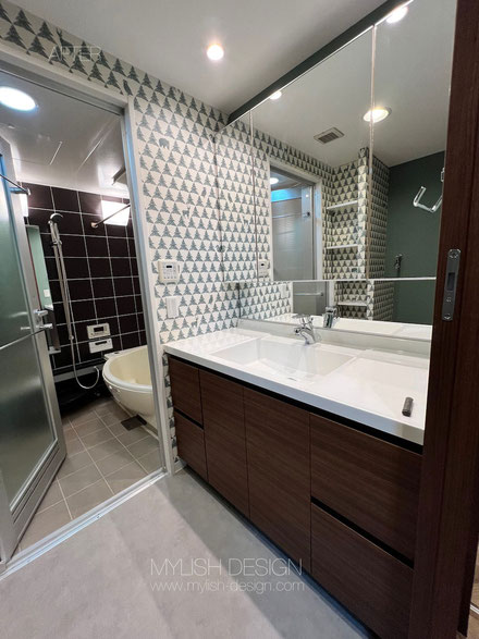 おしゃれなマンションリノベーション　水回りのメンテナンス　洗面室