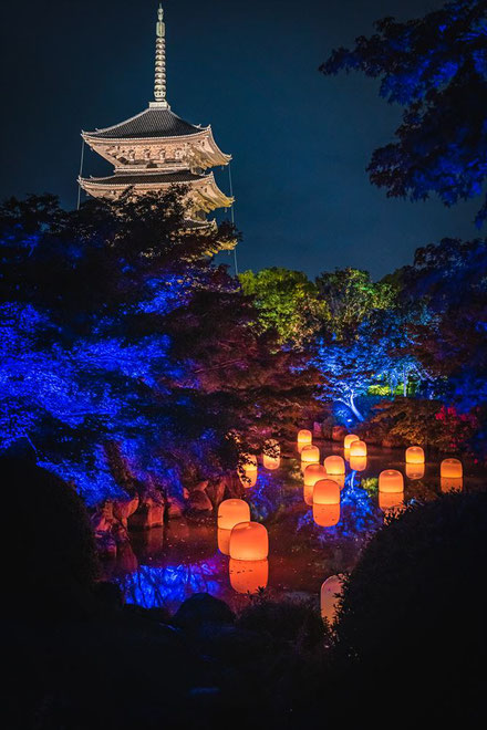 【東寺】チームラボ・光の祭インカラミ