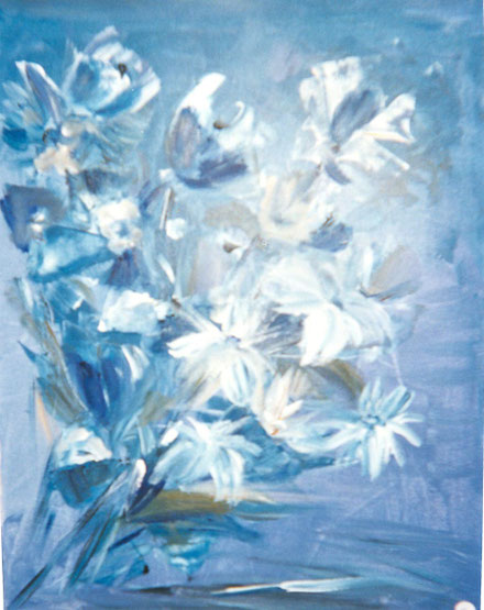 Fleurs d'espoir 50x36