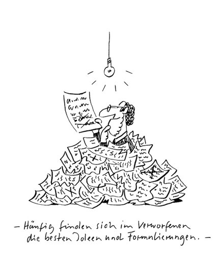 Illustration von Mock zum Thema Literatur