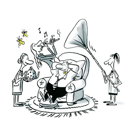 Illustration von Mock zum Thema Patient