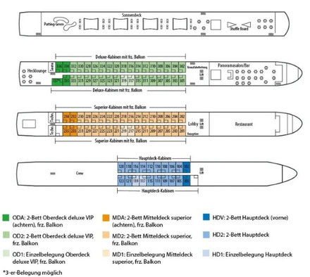 Deckplan MS VistaSky 2026 