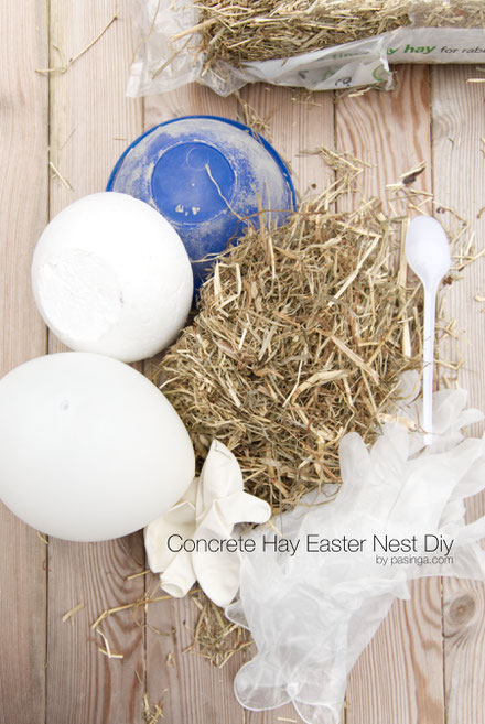 DIY Easter Nest Planter Bowl PASiNGA Concrete Tutorial