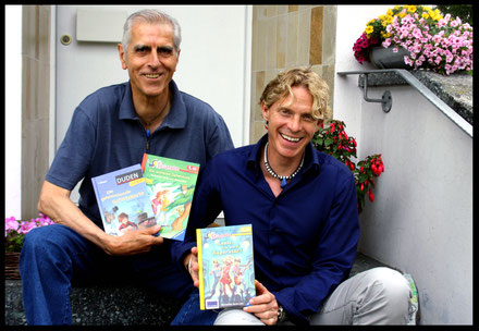 Kinderbuchautor Autoren Manfred Mai und Martin Lenz Juli 2015 (c) Anne Retter / Schöpfergeist