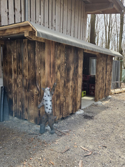 unser neues Kassenhaus - hier findet Ihr unseren neuen Getränkeautomaten