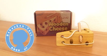 Wooden Cheese Fädelspiel Käse
