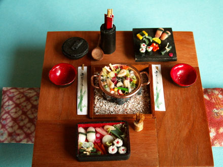 Japanse miniaturen - marjakeuker poppenhuizen