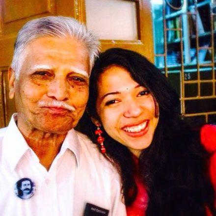 Pratap with Nidhi P Ahir