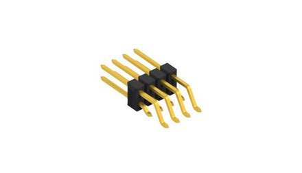 SL17 SMD 083（0.635mm角ピン） 2.54mmピッチ 表面実装用ピンヘッダー ライトアングル 2列