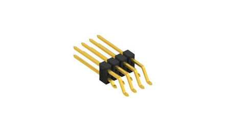 SL17 SMD 109（0.635mm角ピン） 2.54mmピッチ 表面実装用ピンヘッダー ライトアングル 2列