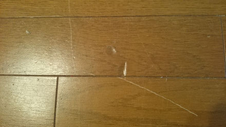 フローリング凹みキズリペア補修