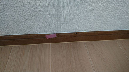 室内ドア陥没穴リペア補修