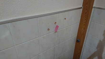 外壁タイルのリペア補修