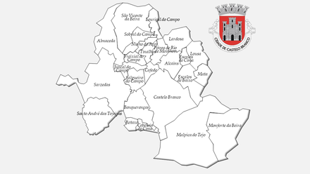 Freguesias do concelho de Castelo Branco antes da reforma administrativa de 2013